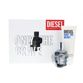 Diesel Only The Brave 35ml Eau de Toilette,  50ml Shower Gel Gift Set for Him
