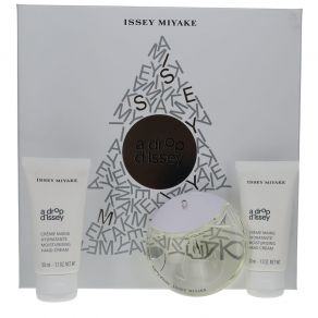Issey Miyake A Drop d'Issey 50ml Eau de Parfum Spray Gift Set 2 x 50ml  Hand Cream for Her